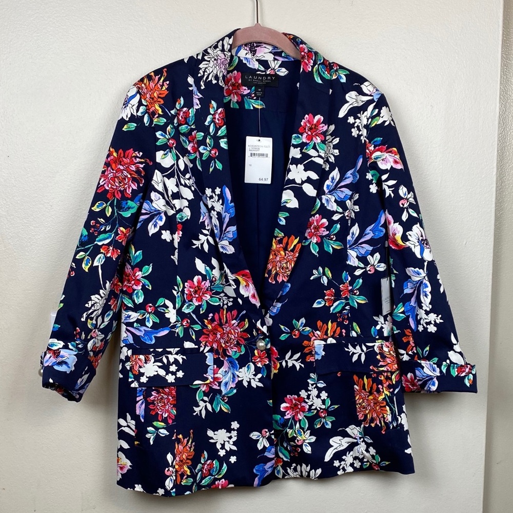 ☀️ NWT Floral Blazer Laundry by Shelli Segal